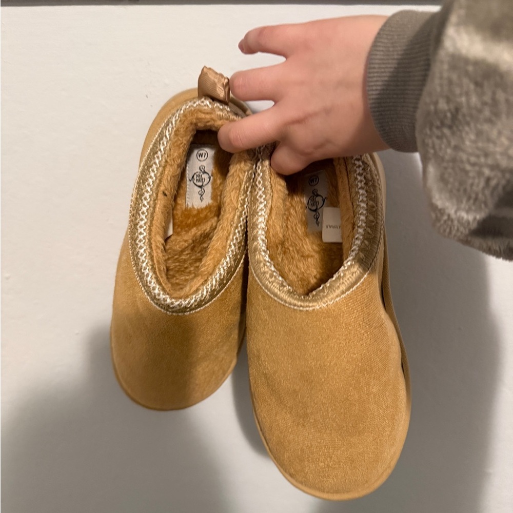Cozy Tan Slip-On Shoes